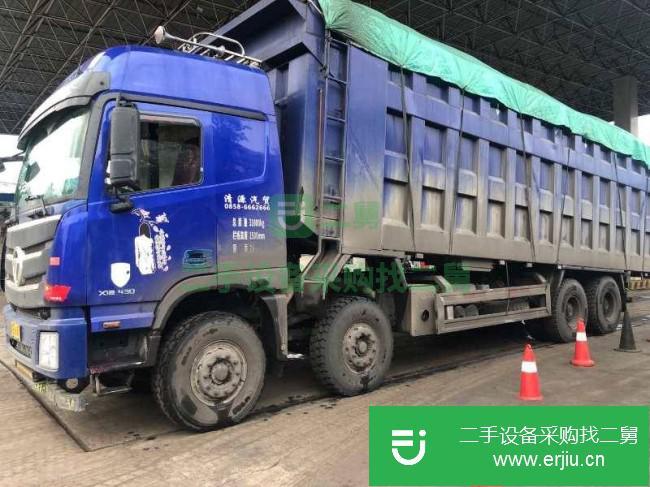 貴州出售二手福田歐曼前四后八自卸車