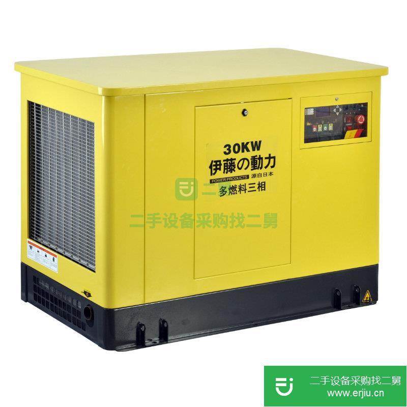 上海出售二手YT30REP伊藤30kw靜音三相汽油發電機組