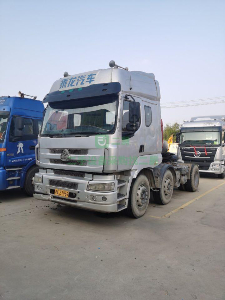 天津出售二手七成新的6*4乘龍M5牽引車