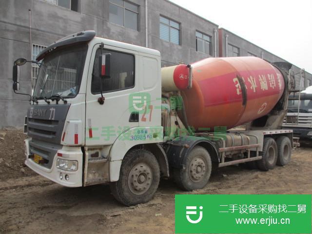 山東出售二手豪沃混泥土攪拌車