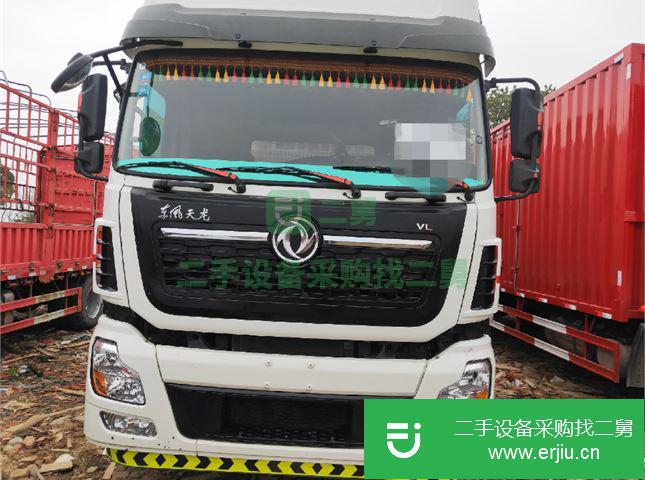 江蘇出售二手東風天龍292馬力箱式貨車