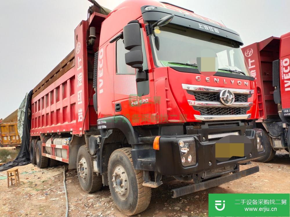 貴州出售二手杰獅前四后八520馬力國五自卸車