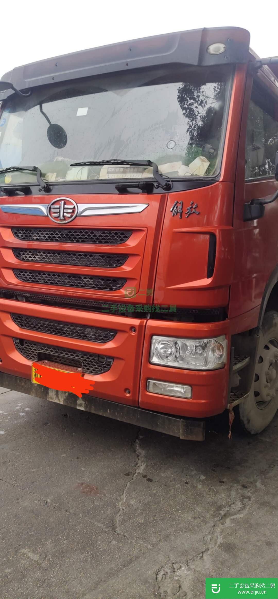 浙江出售二手青島解放320馬力自卸車