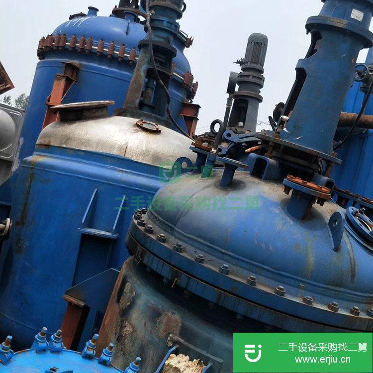 山東出售二手密封搪瓷反應釜