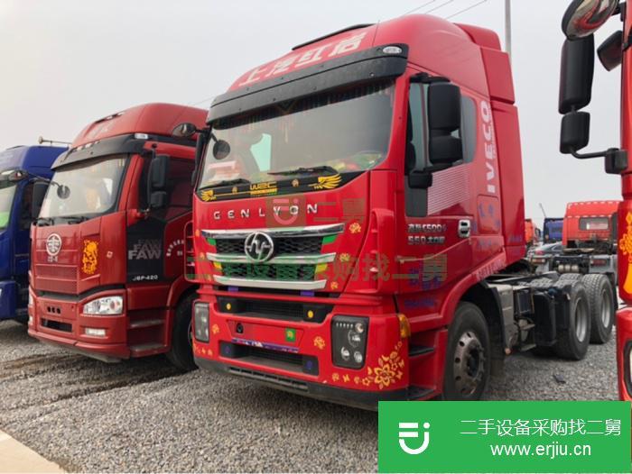 山東出售二手上汽紅巖560馬力牽引車