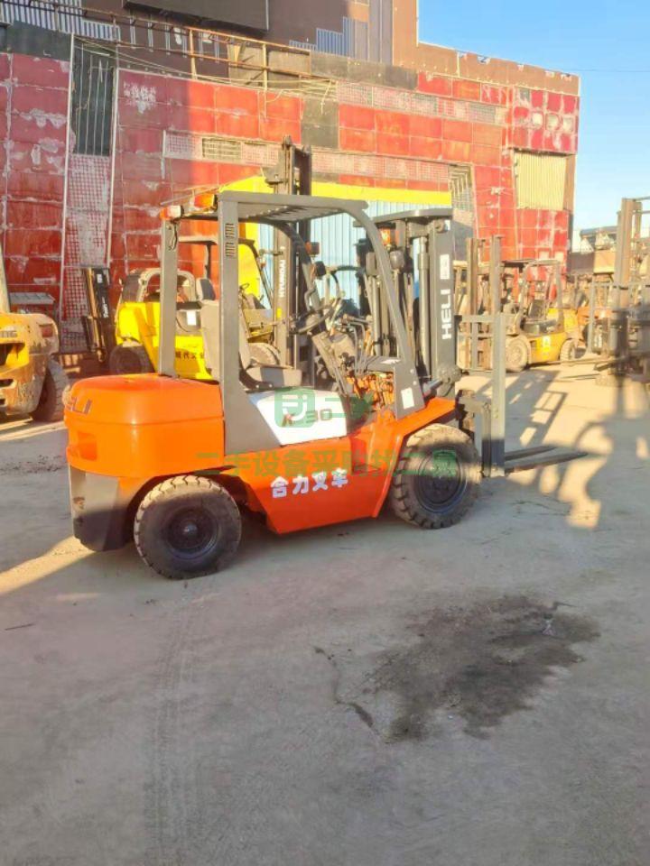 河北出售二手的合力三噸K303節門架升高4.5米叉車