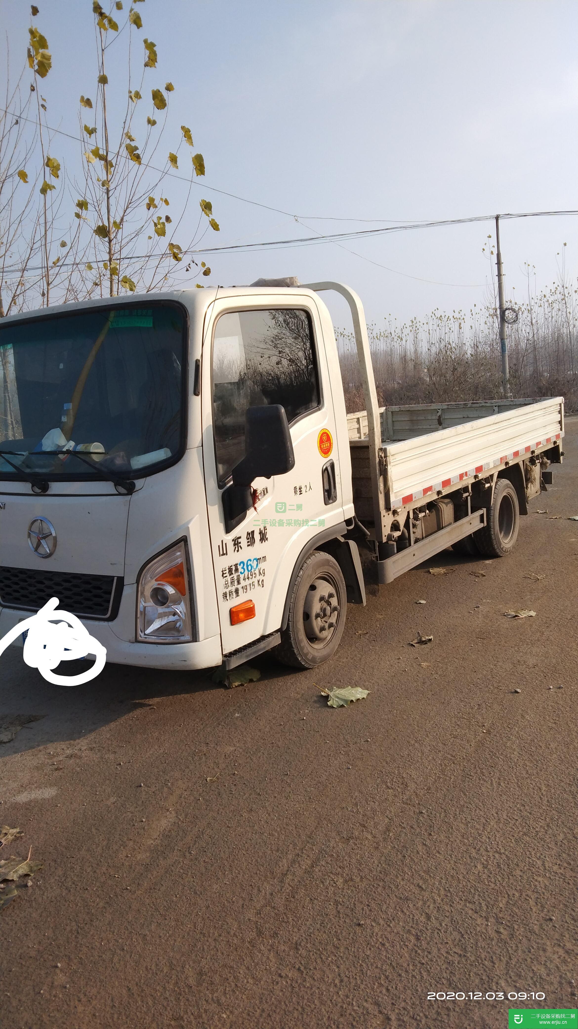 山東出售二手大運輕卡102馬力貨車