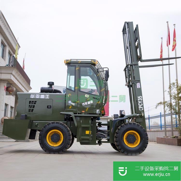 山東出售二手華亞凱大四驅后傳向柴油叉車