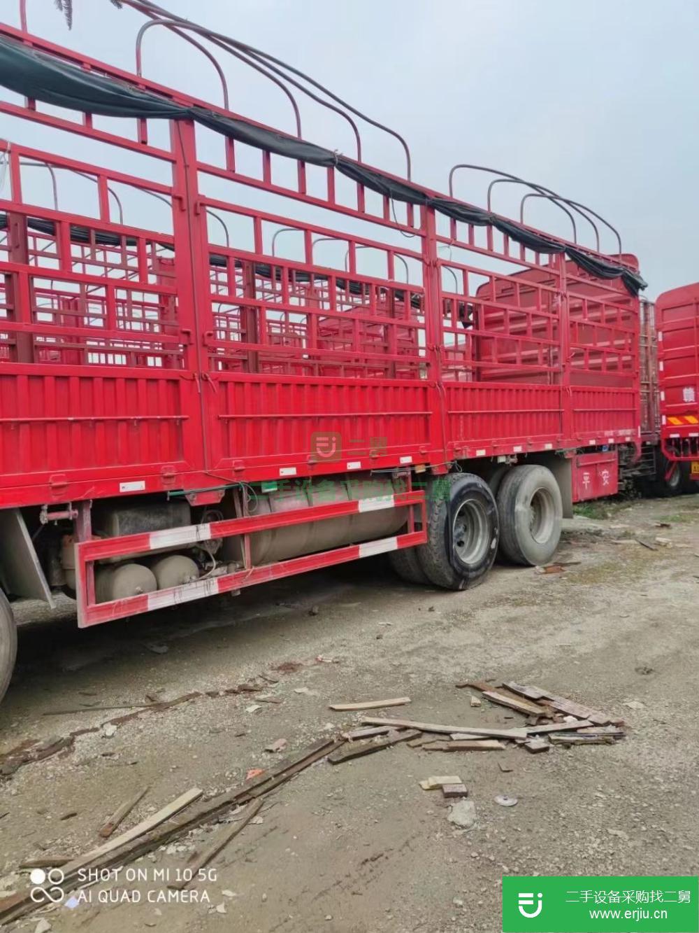 廣東出售二手解放J6前四后八460馬力國五高欄貨車
