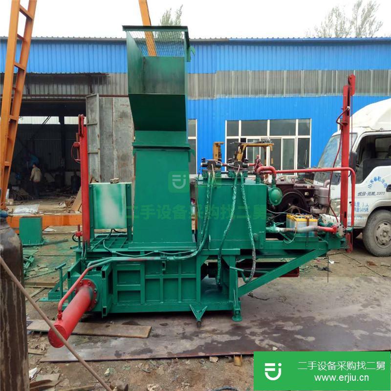 山東出售二手ZYD-100玉米秸稈青儲壓塊機