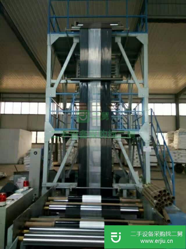 山東出售二手澤潤5565雙色彩條吹膜機(jī)組
