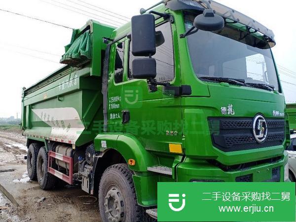 山東出售二手20年德龍后八輪自卸車5.8米350馬力