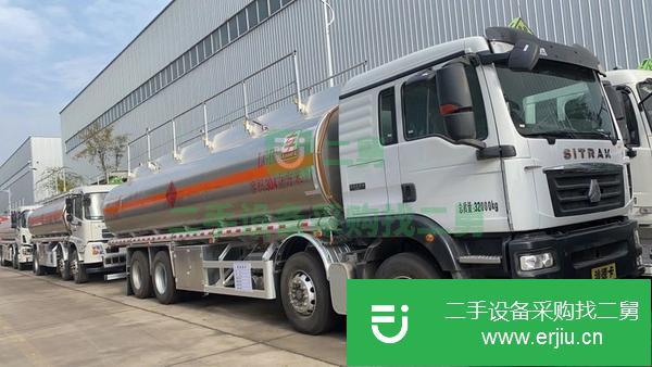 廣西出售二手汕德卡前四后八鋁合金油罐車