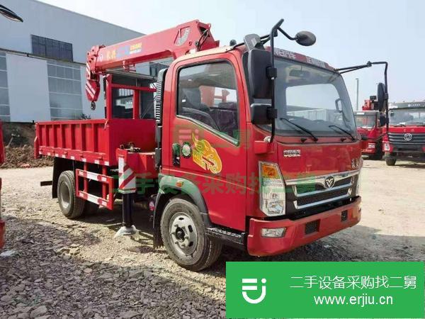 湖北出售二手重汽豪曼6.3噸4節臂隨車吊