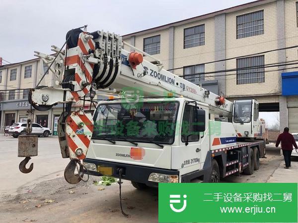 浙江出售二手中聯25噸國四五節臂吊車原車原版