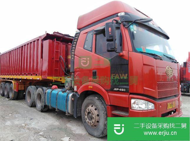 甘肅出售二手一汽解放J6P重卡460馬力半掛車