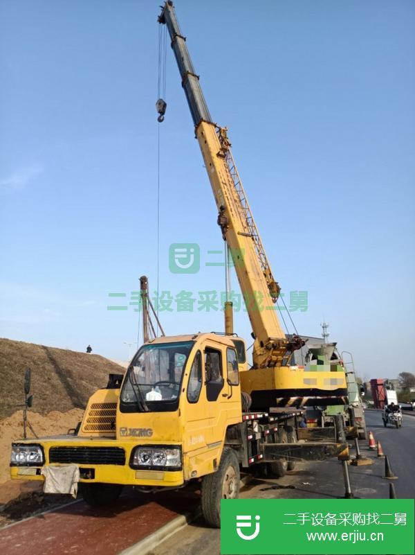 河北出售二手09年徐工16噸手續齊全國三電噴包過戶汽車吊