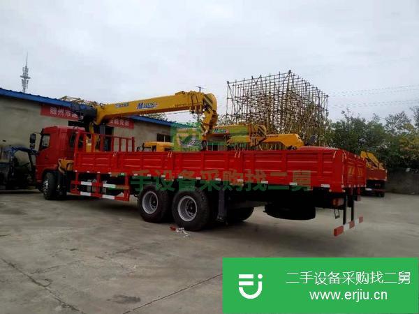 甘肅出售二手陜汽后八輪12噸隨車吊