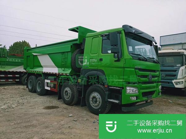 山東出售二手國(guó)五歐曼綠色自卸車(chē)