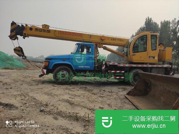 河北出售二手東岳8噸4節(jié)桿國(guó)五吊車