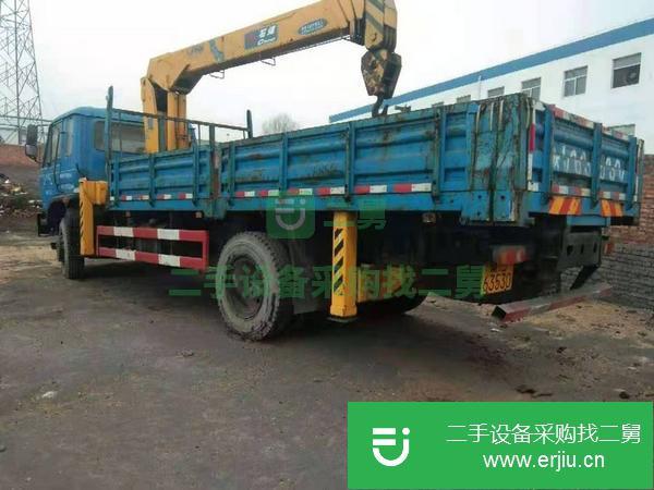 湖北出售二手2018年國五石煤8噸隨車吊