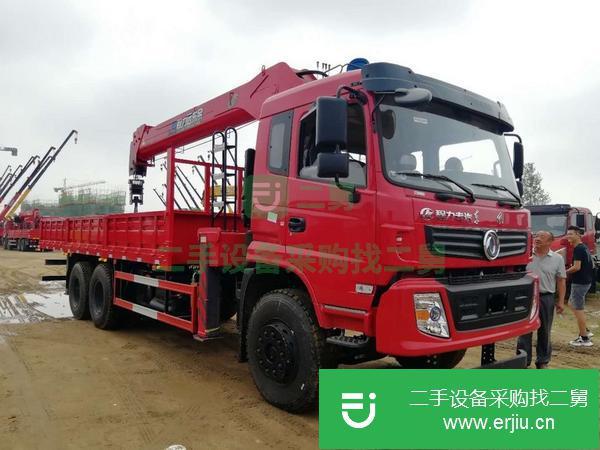 陜西出售二手后八輪隨車吊玉柴240馬力發動機