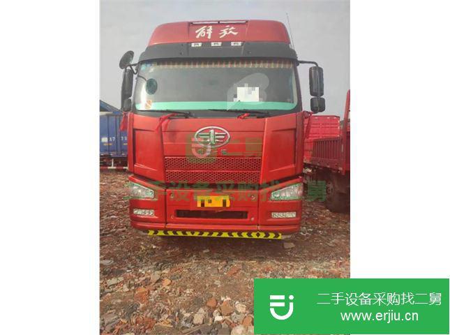 江西出售二手一汽解放J6P重卡350馬力倉柵載貨車