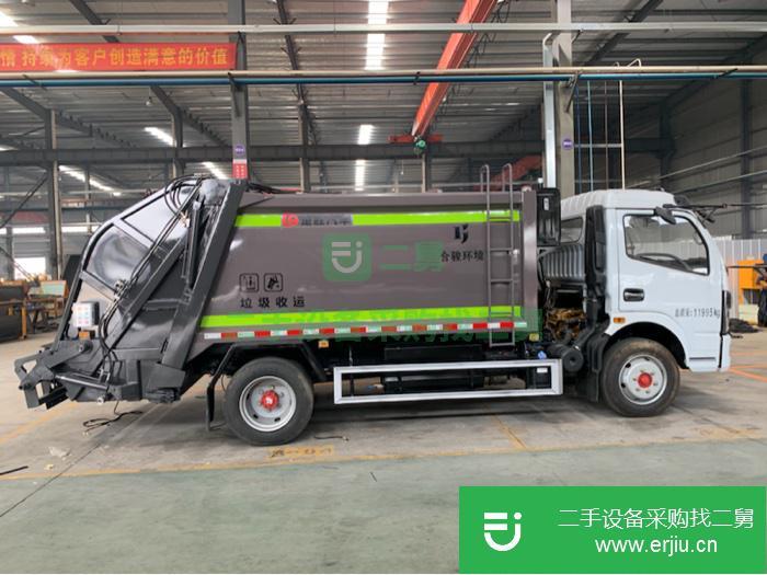 湖北出售二手東風多利卡壓縮垃圾車國六朝柴130馬力發動機