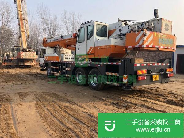 河南出售二手14年中聯(lián)35噸國四排放汽車吊手續(xù)齊全可以提檔過戶