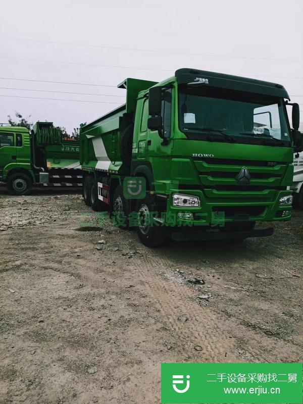山東出售二手國(guó)五歐曼綠色自卸車(chē)