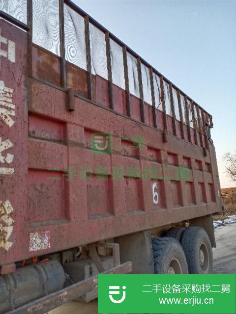黑龍江出售二手解放后八輪自卸車