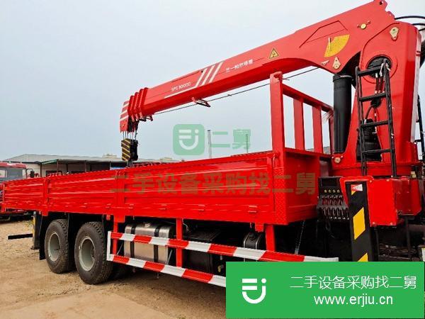 貴州出售二手12噸陜汽德龍后八輪隨車吊全國包上戶