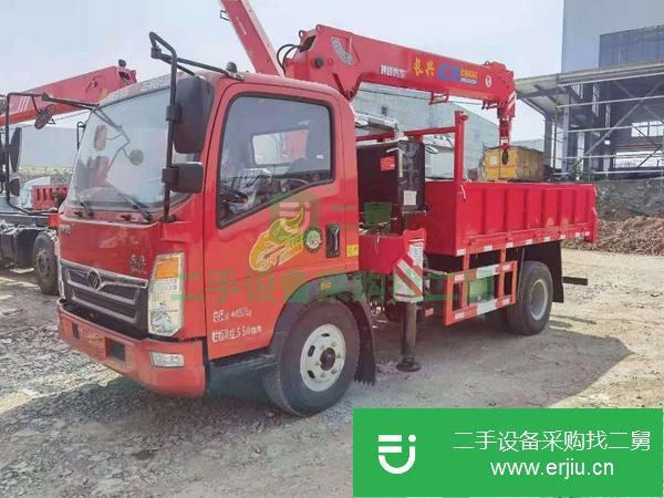 湖北出售二手重汽豪曼6.3噸4節臂隨車吊