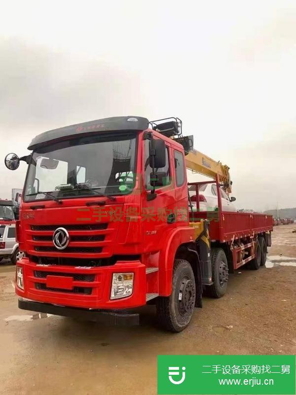 湖北出售二手東風前四后八14噸隨車吊國六