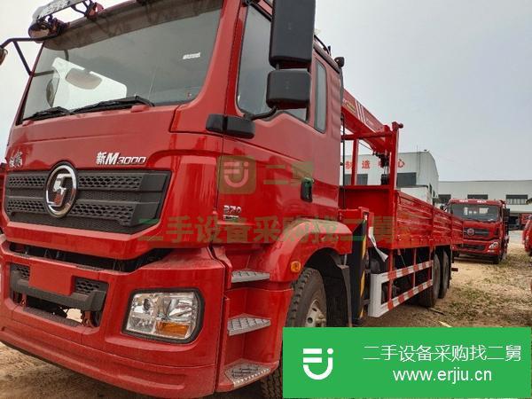 貴州出售二手12噸陜汽德龍后八輪隨車吊全國包上戶