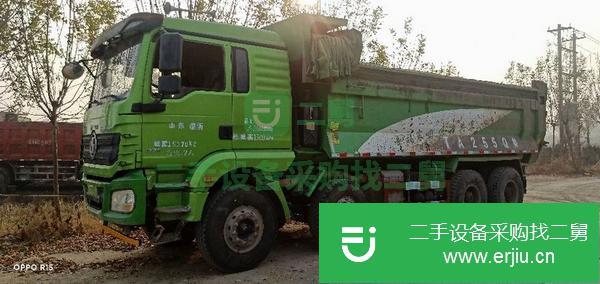 山東出售二手國五豪沃6.8米綠色自卸車