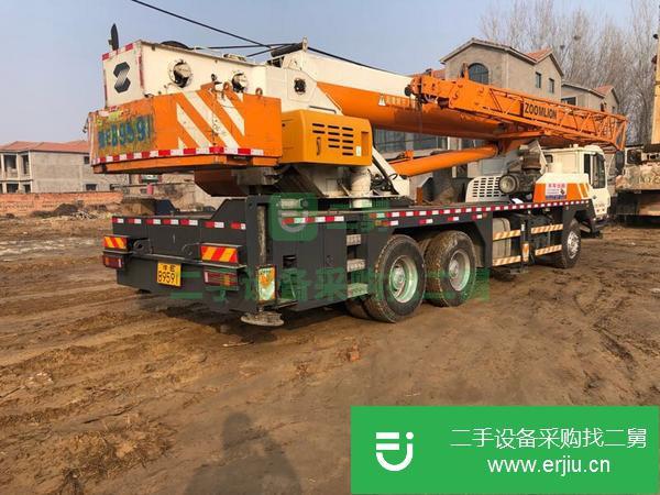 河南出售二手14年中聯(lián)35噸國四排放汽車吊手續(xù)齊全可以提檔過戶