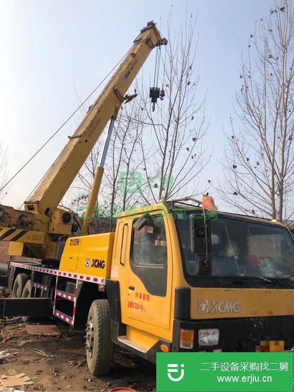 河南出售二手徐工25k-1吊車手續齊全包提檔過戶