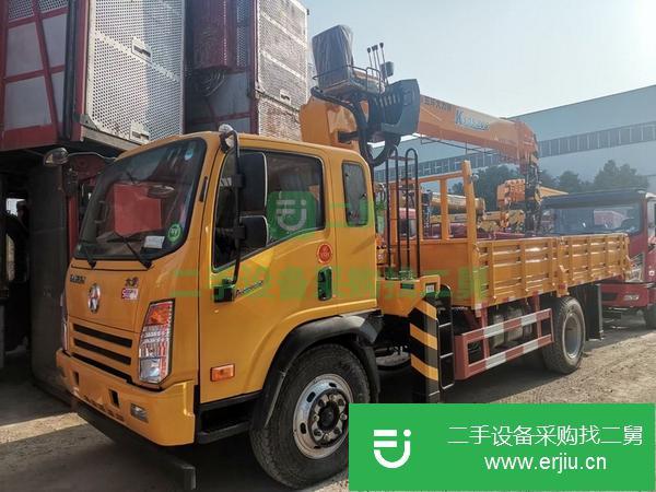 湖北出售二手大運4400軸距隨車吊8噸四節臂