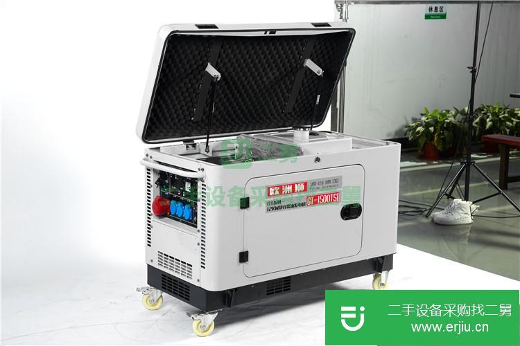 上海出售二手GT-1500TSI歐洲獅12千瓦柴油發電機