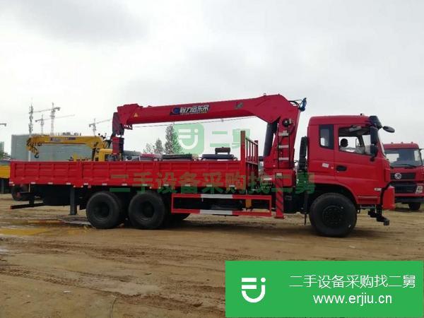 陜西出售二手后八輪隨車吊玉柴240馬力發動機