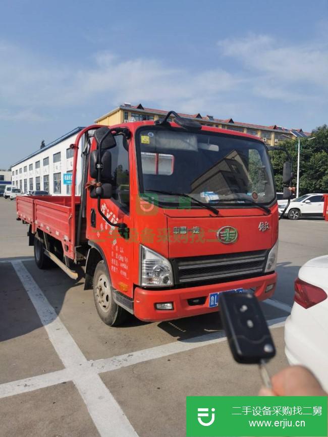 河南出售二手一汽解放平板貨車
