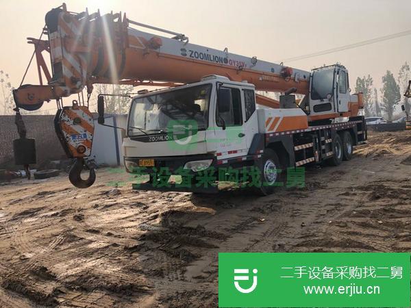 河南出售二手14年中聯(lián)35噸國四排放汽車吊手續(xù)齊全可以提檔過戶