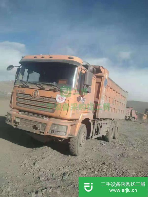 山西出售二手德龍三橋380馬力5.8米大箱自卸車