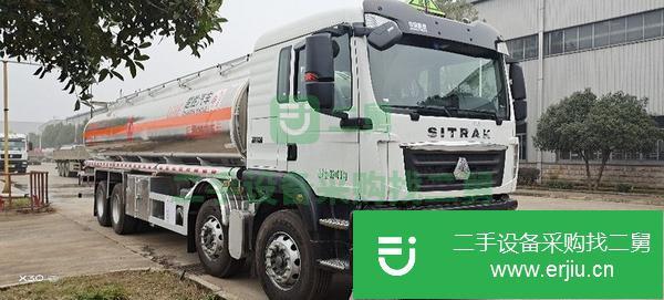 廣西出售二手汕德卡前四后八鋁合金油罐車