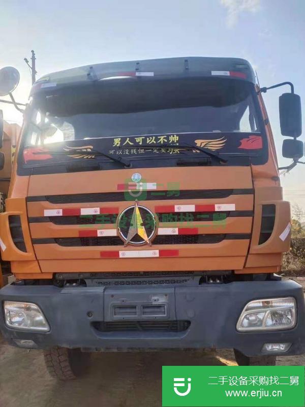 山西出售二手17年北奔后八輪自卸車340馬力車況好