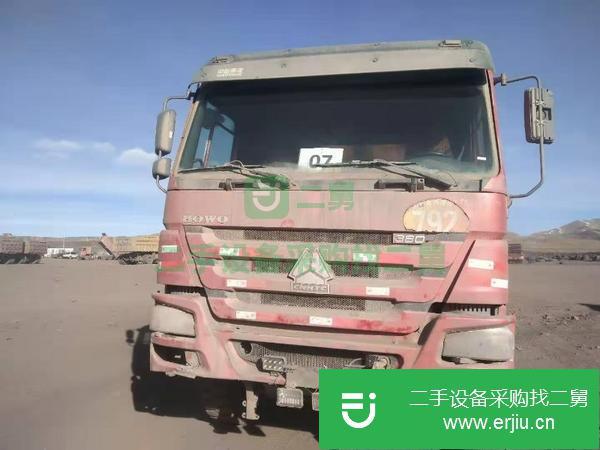山西出售二手豪沃后八輪自卸車371馬力車況好