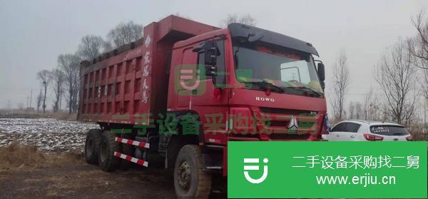 山西出售二手18年豪沃后八輪工程自卸車371馬力