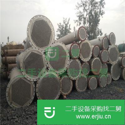 山東出售二手螺紋纏繞管殼冷凝器