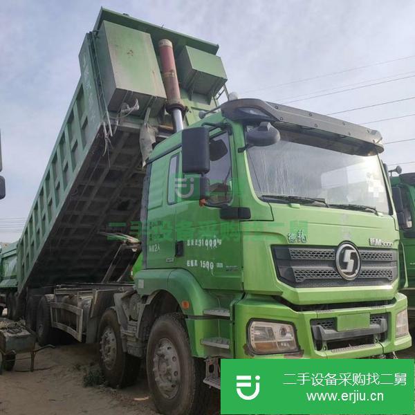 山東出售二手國五豪沃6.8米綠色自卸車